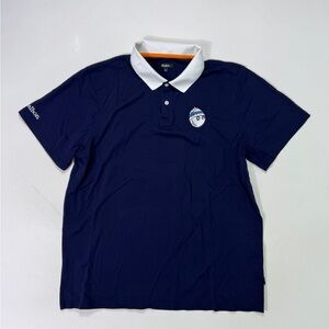 Malbon Golf Polo Shirt Men’s XL Short Sleeve Collared Blue logo